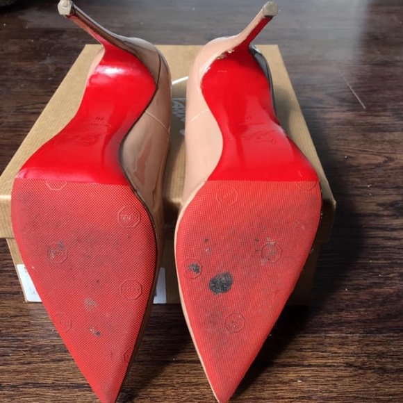 Christian Louboutin So Kate
120 mm Pumps - Patent calf leather - Blush - Women - Picture 4 of 9